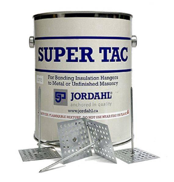 Image of a container of Super Tac Adhesive